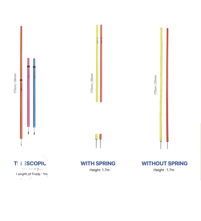 Slalom Training Poles- WITH SPIKE